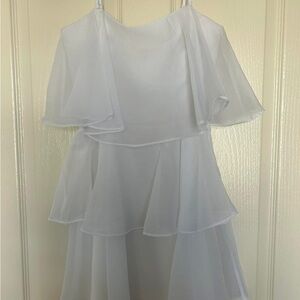 Abercrombie 3 tiered white dress